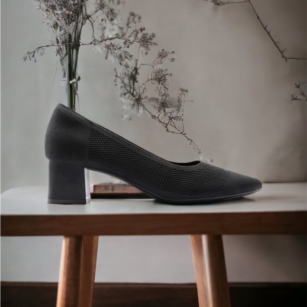 Sustainable Knit Block Heels